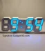3D LED Digital Wall Clock Blue Light -- signaturegadgetbd.com