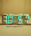 3D LED Digital Wall Clock Green Light - signaturegadgetbd.com