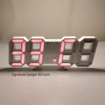 3D LED Digital Wall Clock Red Light -- signaturegadgetbd.com