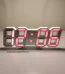 3D LED Digital Wall Clock Red Light -- signaturegadgetbd.com