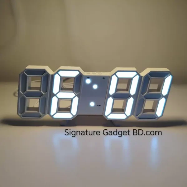 3D LED Digital Wall Clock