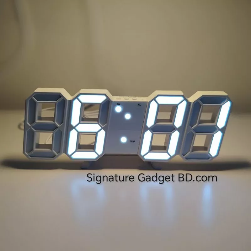 3D LED Digital Wall Clock