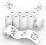 57×25mm Thermal Printing Paper Roll – Multi-Purpose, Long-Lasting (White Pink Blue Yellow Self-Adhesive) signaturegadgetbd.com