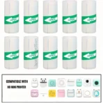 57×25mm Thermal Printing Paper Roll – Multi-Purpose, Long-Lasting (White Pink Blue Yellow Self-Adhesive) signaturegadgetbd.com