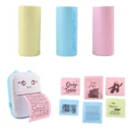 57×25mm Thermal Printing Paper Roll – Multi-Purpose, Long-Lasting (White Pink Blue Yellow Self-Adhesive) signaturegadgetbd.com