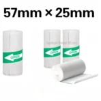 57×25mm Thermal Printing Paper Roll – Multi-Purpose, Long-Lasting (White Pink Blue Yellow Self-Adhesive) signaturegadgetbd.com