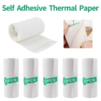 57×25mm Thermal Printing Paper Roll – Multi-Purpose, Long-Lasting (White Pink Blue Yellow Self-Adhesive) signaturegadgetbd.com