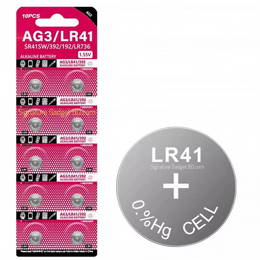AG3 LR41 Alkaline Button Cell Battery – 1.55V (High Performance - signaturegadgetbd.com