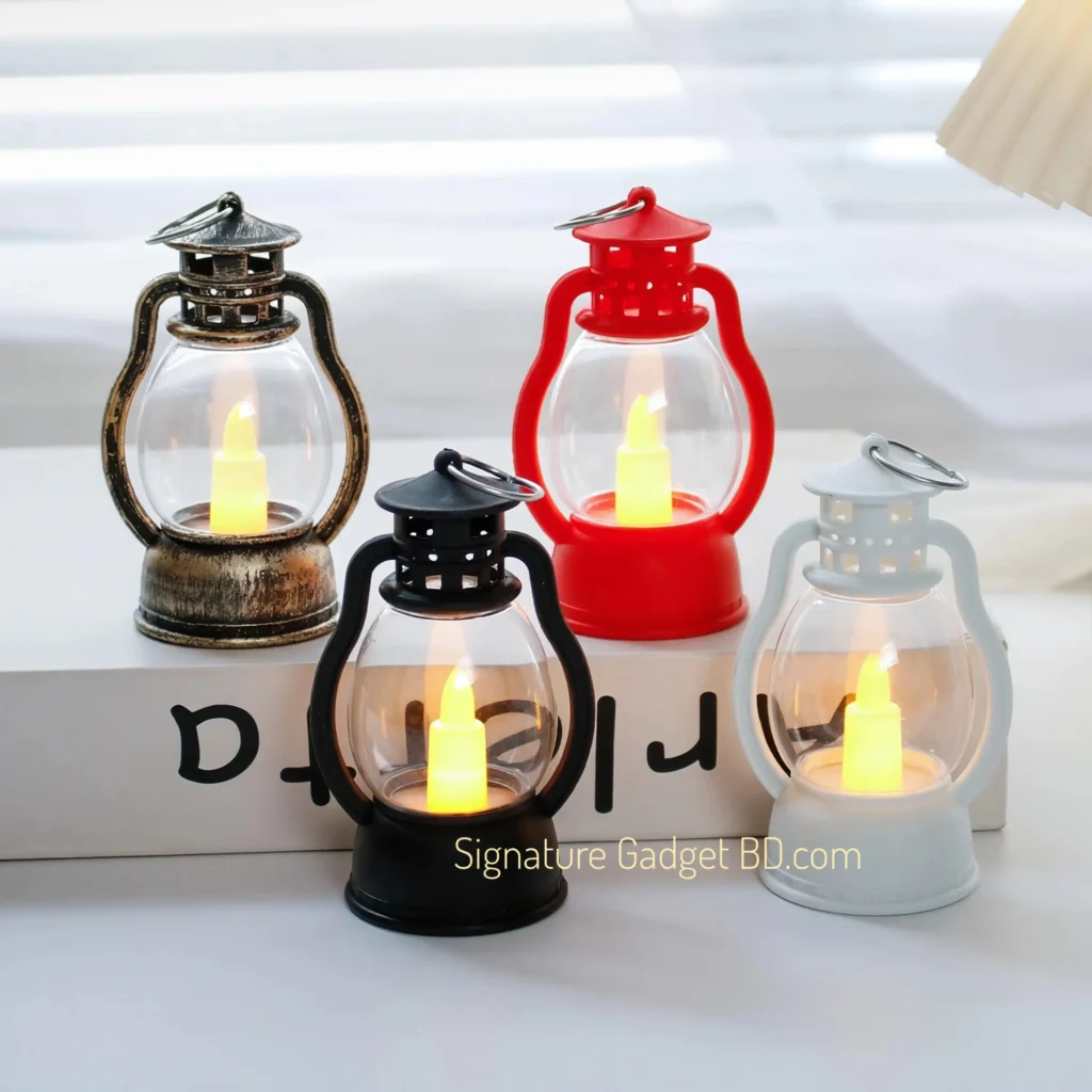 Mini Decorative LED Oil Lamp – Vintage Style Night Light for Home & Party Decoration