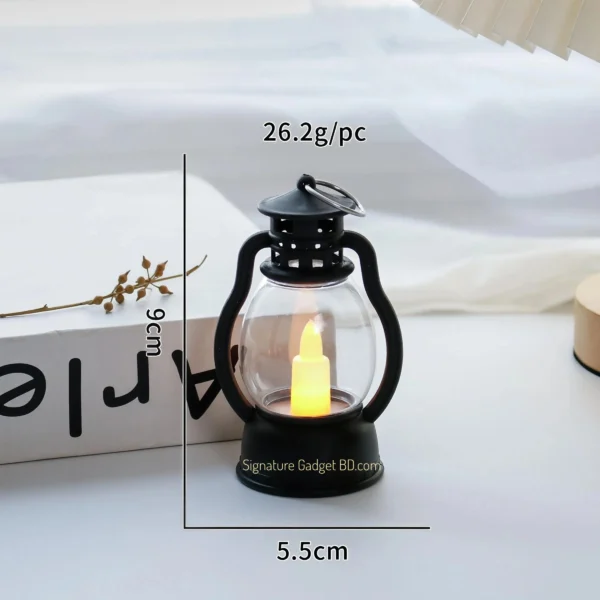 Mini Decorative LED Oil Lamp – Vintage Style Night Light for Home & Party Decoration